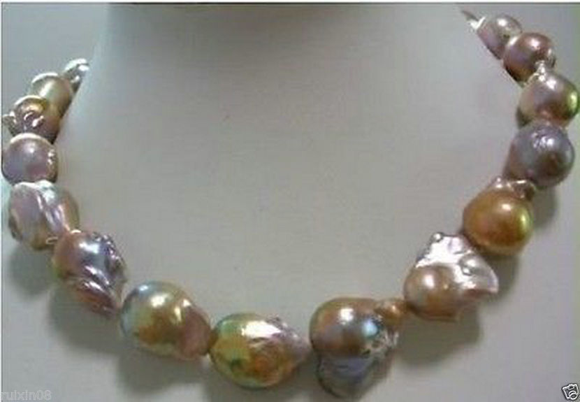 Ŵ  AAA 15-20mm  ٴ ٷũ   18 ġ/huge Color AAA 15-20mm south sea baroque pearl necklace 18 INCH